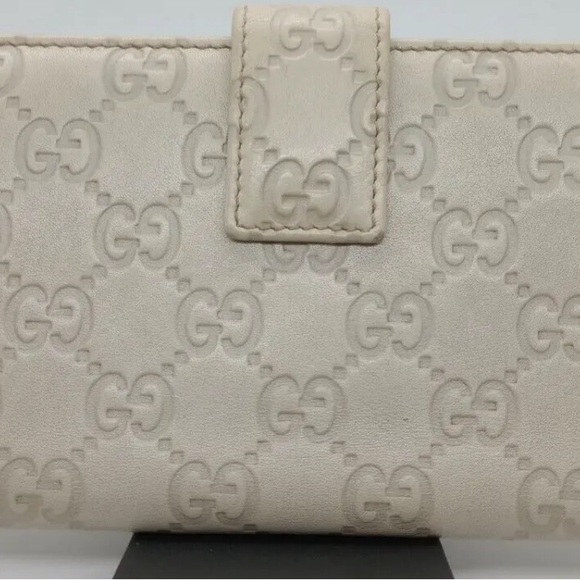 GUCCI GUCCISIMA PRINCY OFF WHITE CONTiNENTAL LONG WALLET - Picture 3 of 14